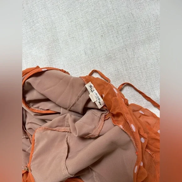 FOR LOVE AND LEMONS - orange ruffle mini dress - Picture 4 of 4